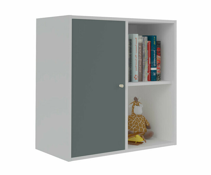 Porte 2 Cases Grise pour Meuble de Rangement Moov