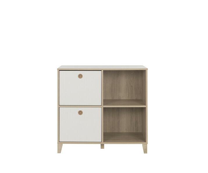 Commode Bb Perle avec 2 Tiroirs Blancs
