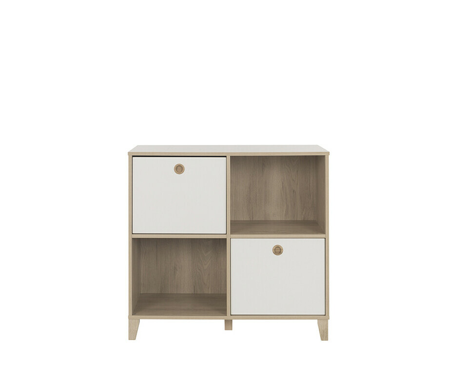 Commode Bb Perle avec 2 Tiroirs Blancs