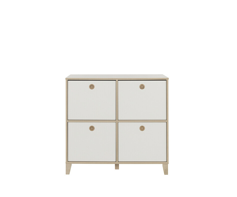 Commode Bb Perle avec 4 Tiroirs Blancs
