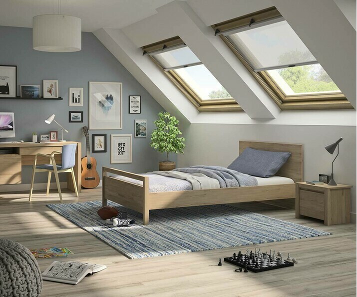 Lit enfant avec sommier et matelas - Soa