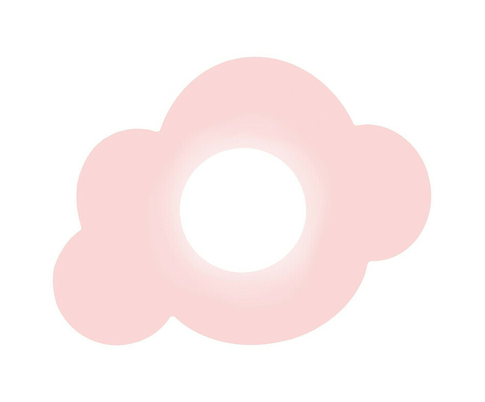 Applique murale Cloudy rose allume