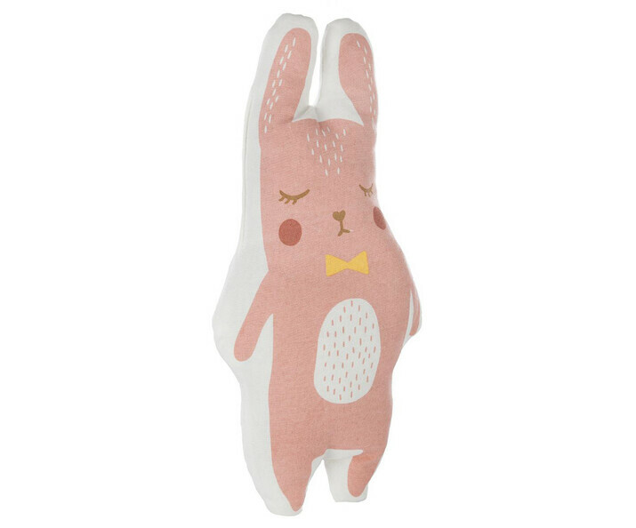Coussin enfant Doudou Lapin Rose