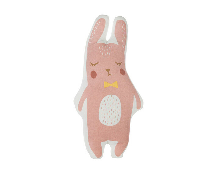 Coussin enfant Doudou Lapin Rose