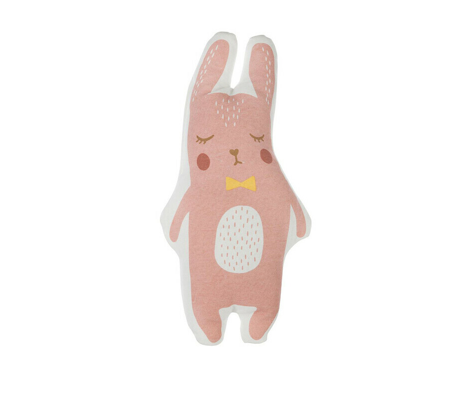Coussin enfant Doudou Lapin Rose