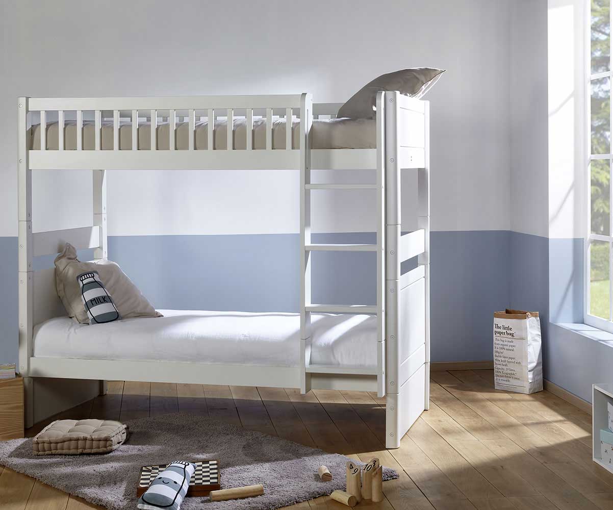 Lit superpos enfant volutif couchage haut Rio dans chambre enfant 