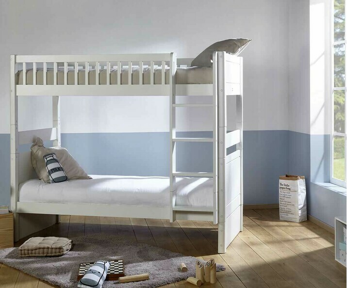 Lit superposé évolutif enfant couchage haut avec 2 matelas - Rio