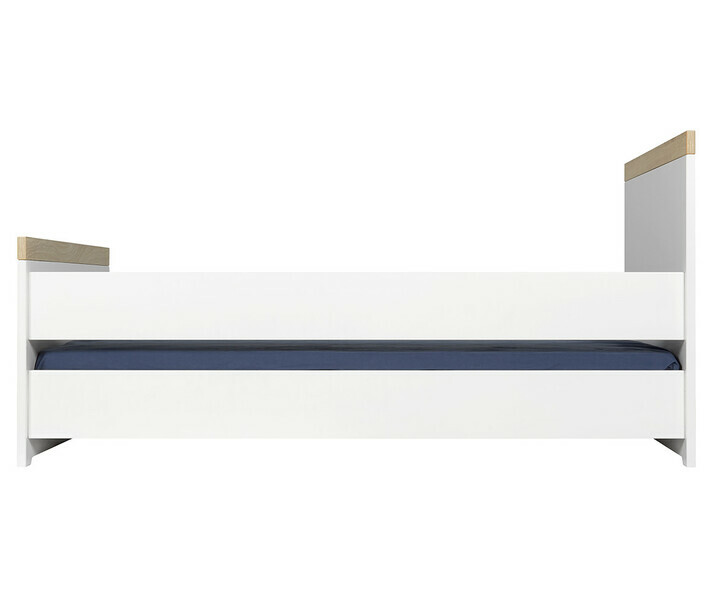 Lit volutif Japur couchage bas avec barrire de lit