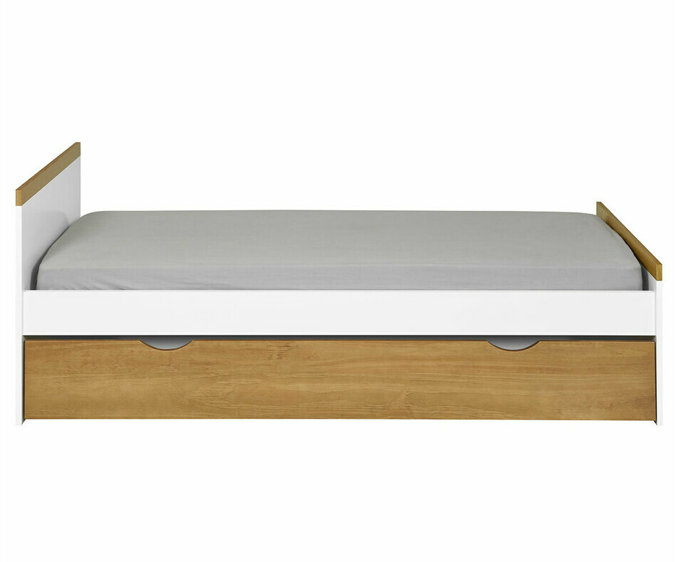 Lit enfant gigogne Jaipur fermé vue de face avec matelas Lit enfant gigogne Jaipur fermé vue de face avec matelas