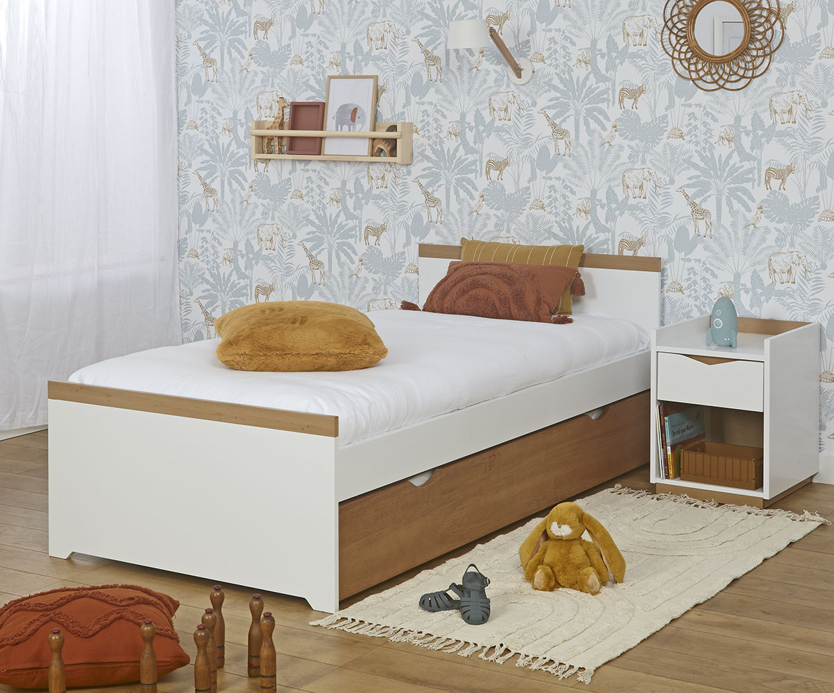 Lit enfant gigogne Jaipur avec matelas