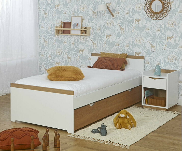 Chambre enfant avec lit Jaipur avec tiroir en option