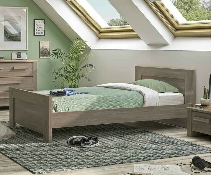 Lit ado avec sommier et matelas - Auckland