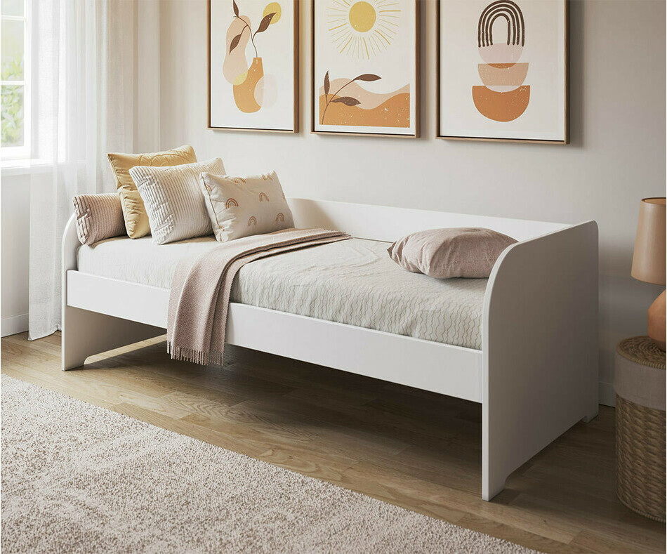 Pack Lit Gigogne ado Bali Blanc 2 couchages