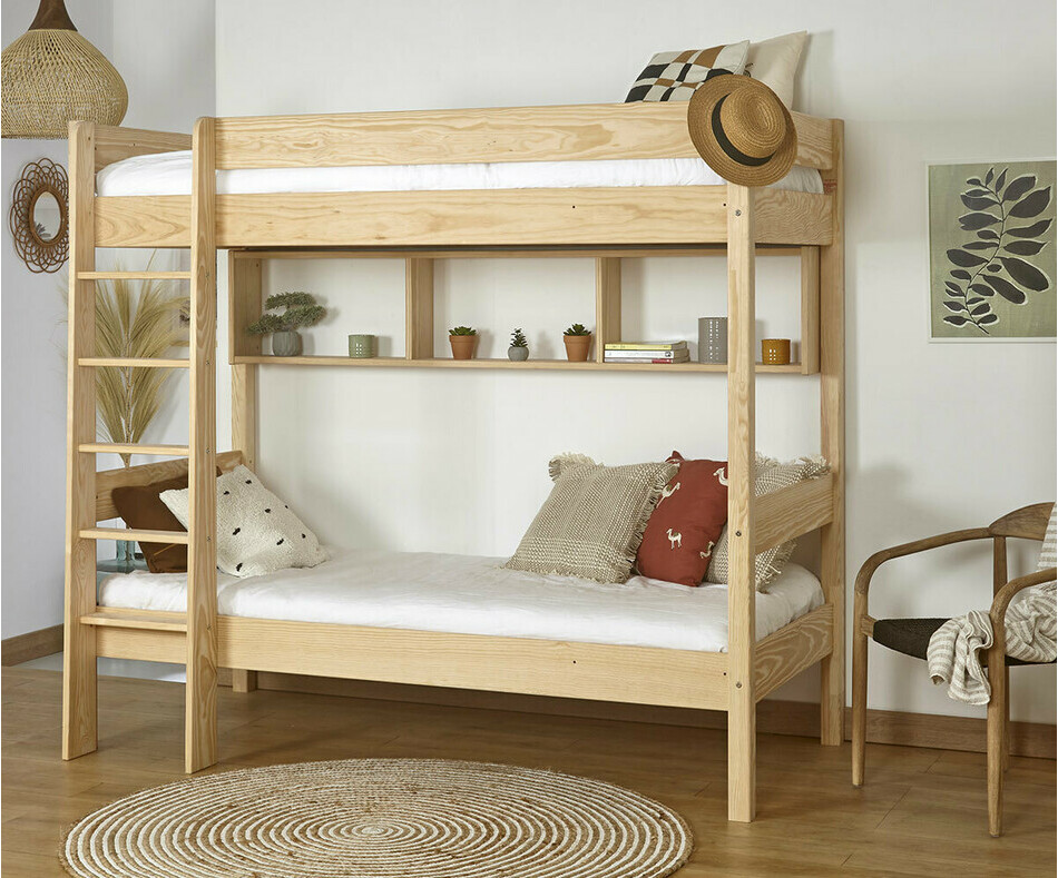 Lit superposé adulte Clay bois (rangements en option) Lit superposé adulte Clay bois (rangements en option)