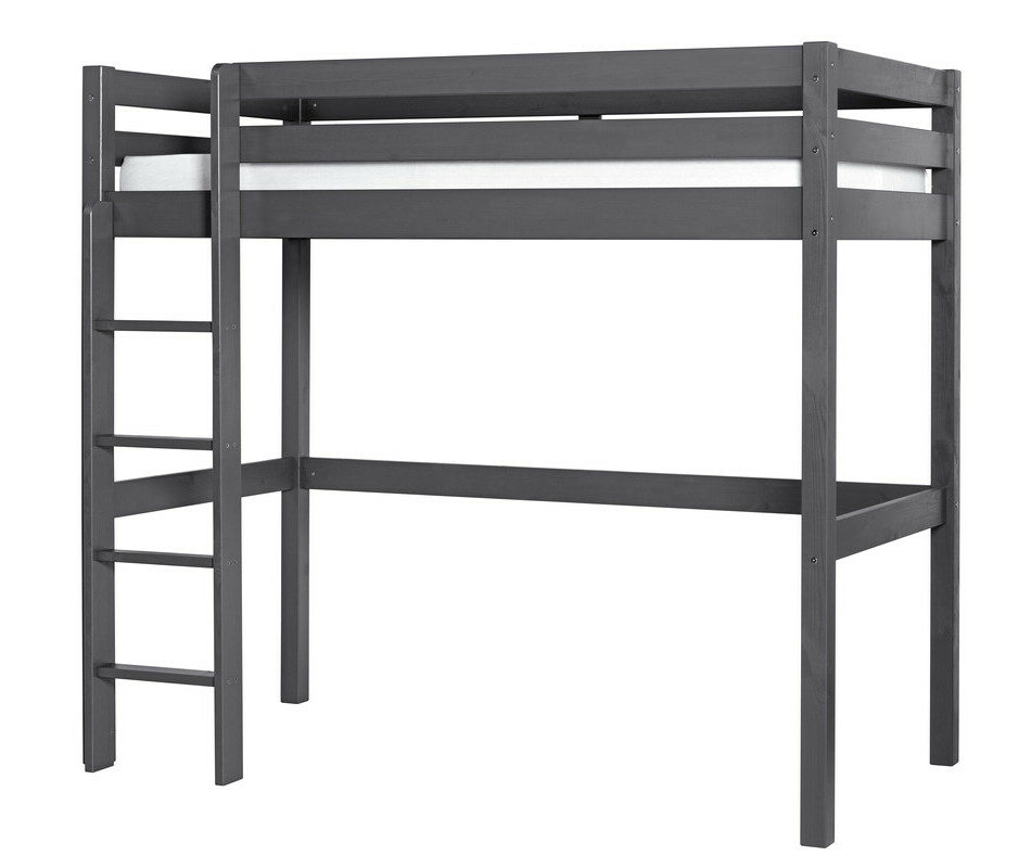 Lit Mezzanine Cargo Gris anthracite