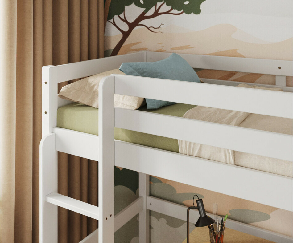 D�tail lit Ado Mezzanine Cargo Blanc