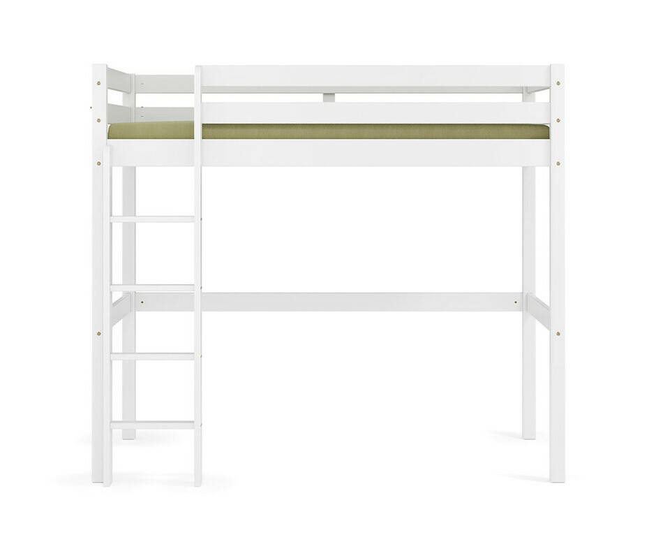 Lit Ado Mezzanine 1 places Cargo Blanc - gain de place