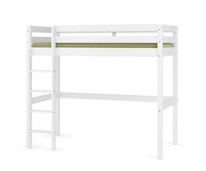 Lit adulte Mezzanine 1 place Cargo Blanc
