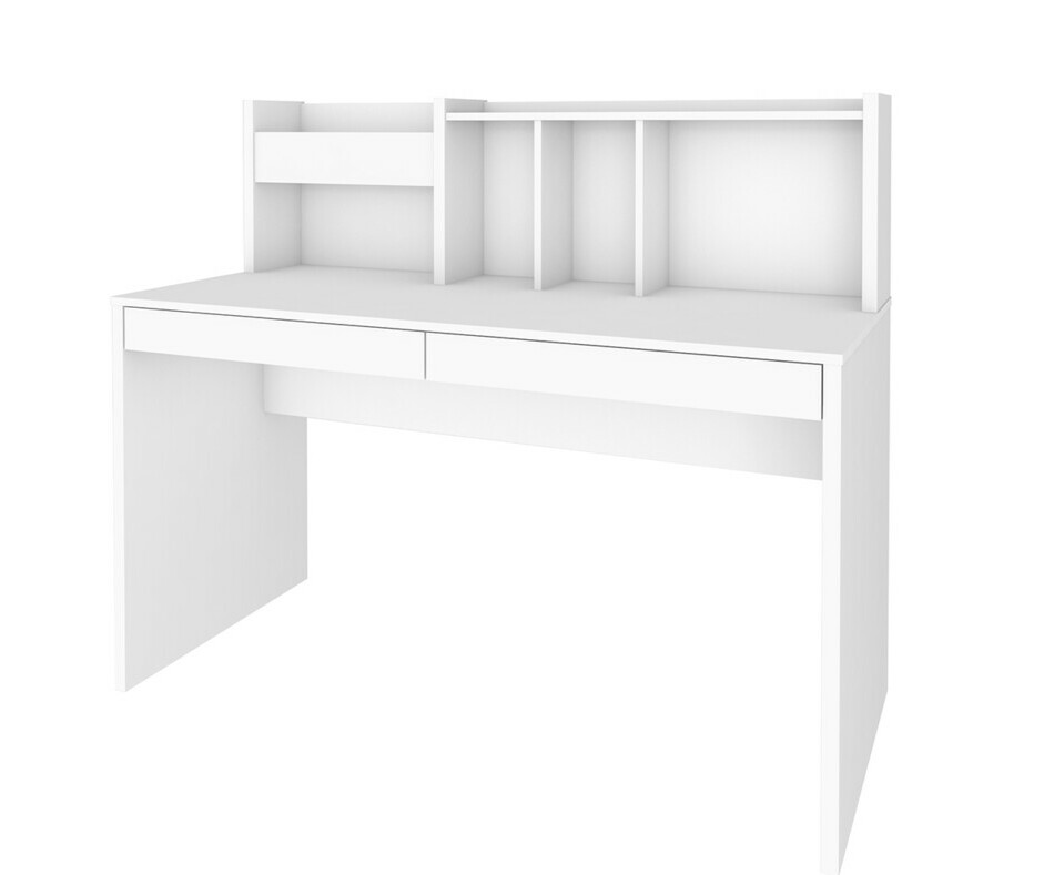 Bureau ado Ilo blanc avec rangements