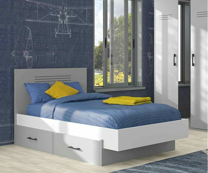 Lit enfant avec sommier et matelas - Ezio