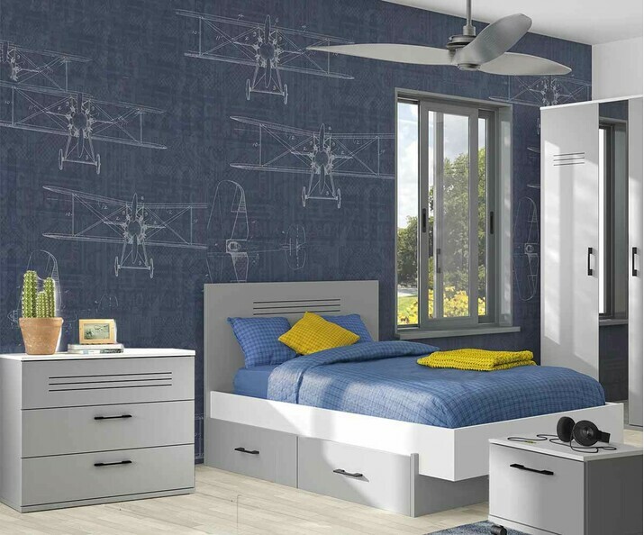Chambre enfant 4 meubles - Ezio