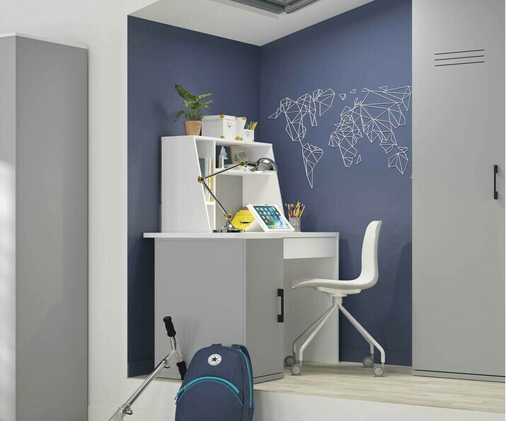 Bureau ado avec rangement - Ezio