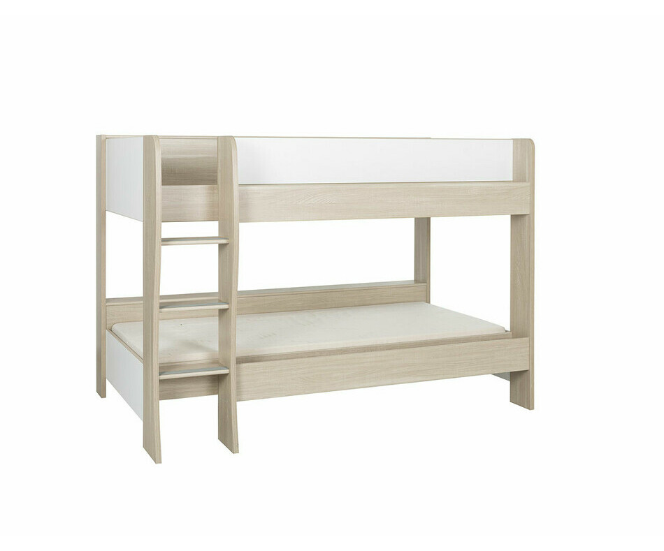 Lit superpos Zao blanc et bois