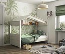 Lit enfant cabane avec matelas - Popi