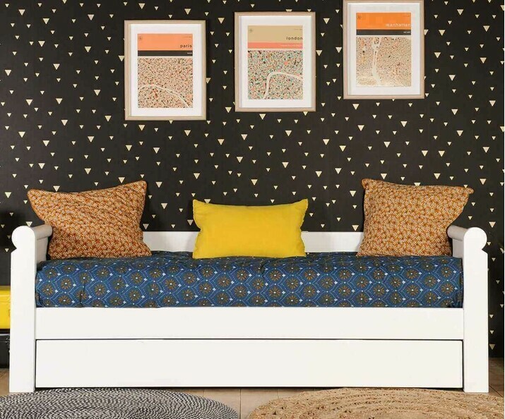 Lit ado gigogne banquette avec 2 matelas - Odéon