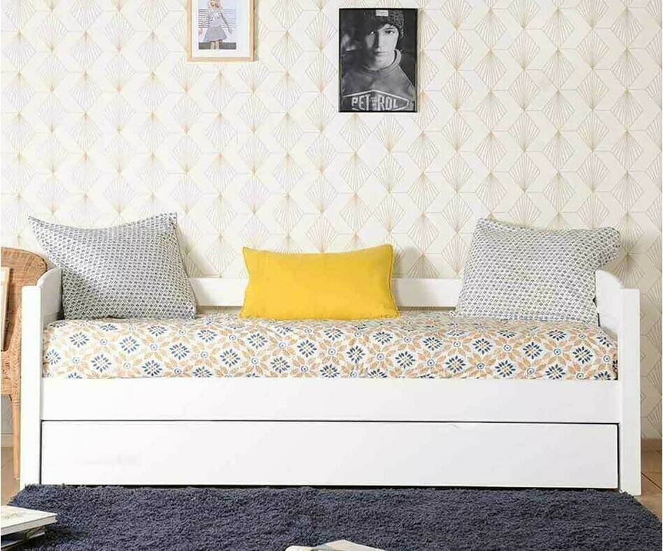 Lit adulte gigogne banquette avec matelas