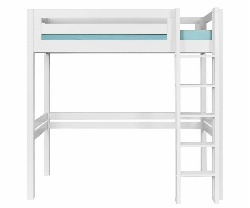 Lit mezzanine ado Cancun avec échelle grand côté à droite Lit mezzanine ado Cancun avec échelle grand côté à droite