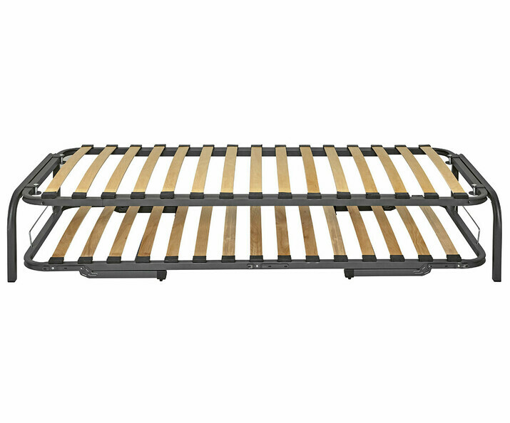 Lit gain de place avec sommier gigogne et 2 matelas inclus