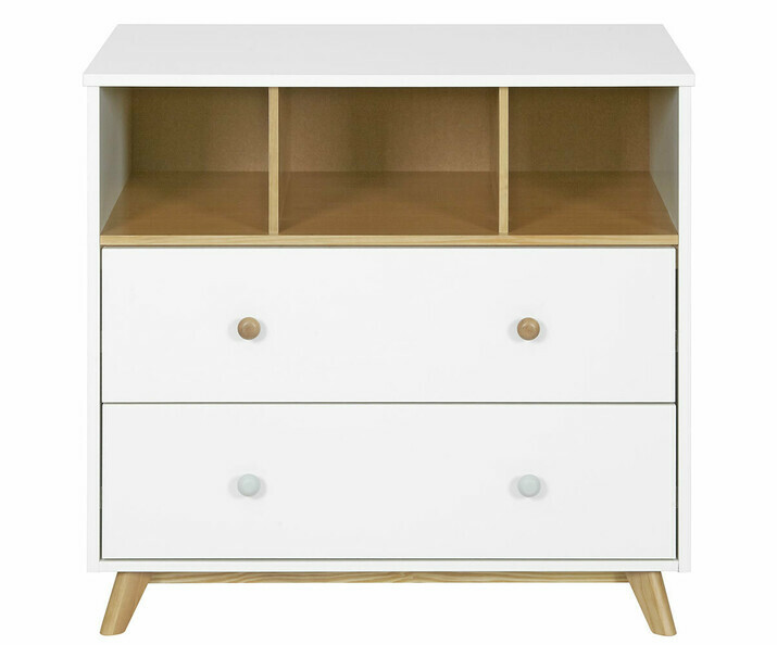 Commode enfant Pepper Blanche et Bois