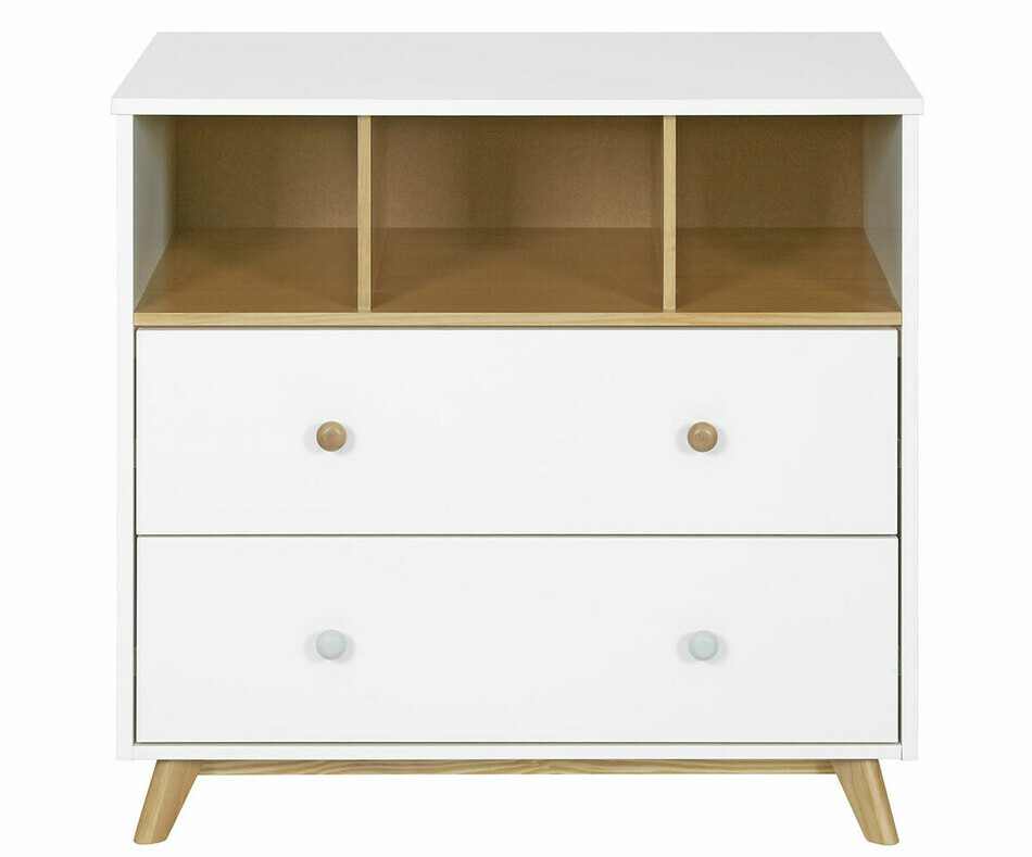 Commode enfant Pepper Blanche et Bois