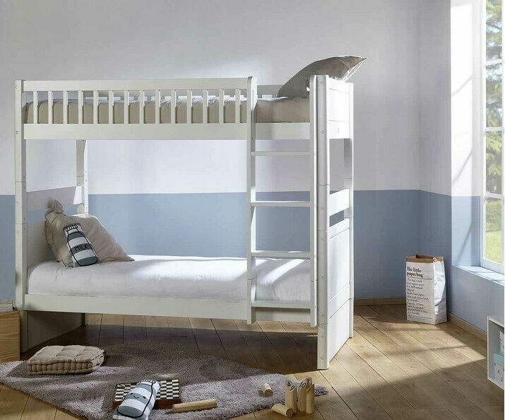Lit superposé enfant évolutif couchage haut avec tiroir - Rio