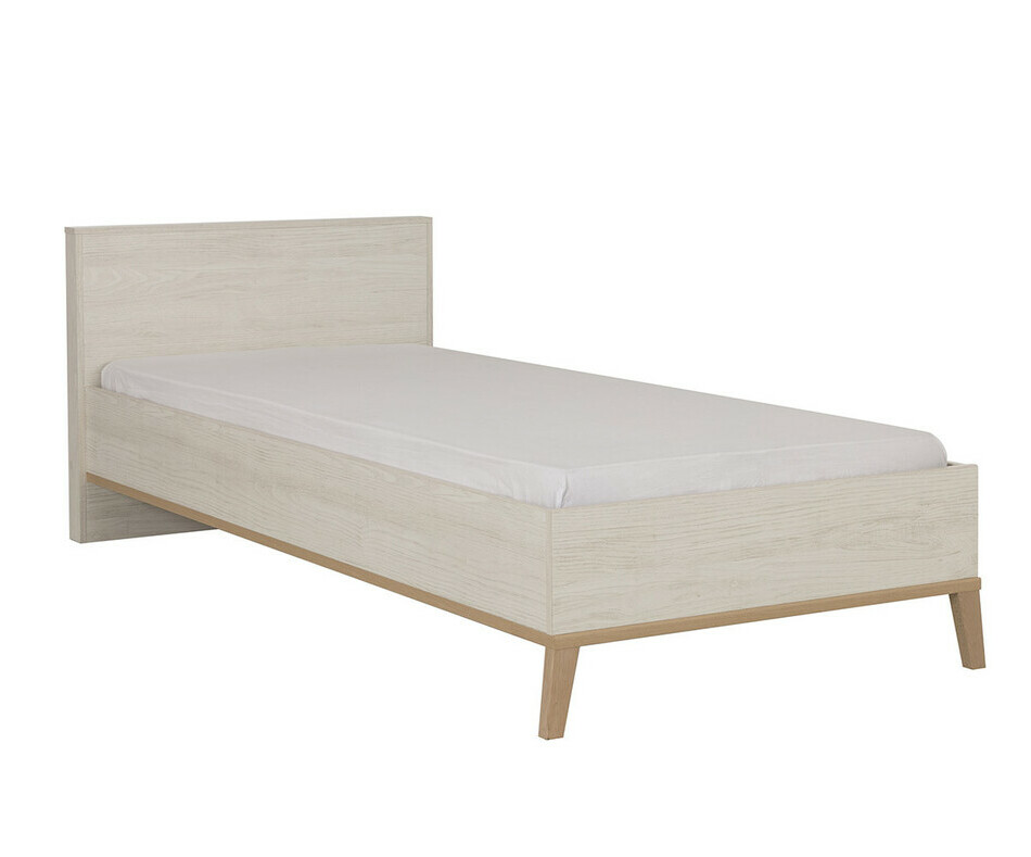 Lit ado malte pieds en htre brut 