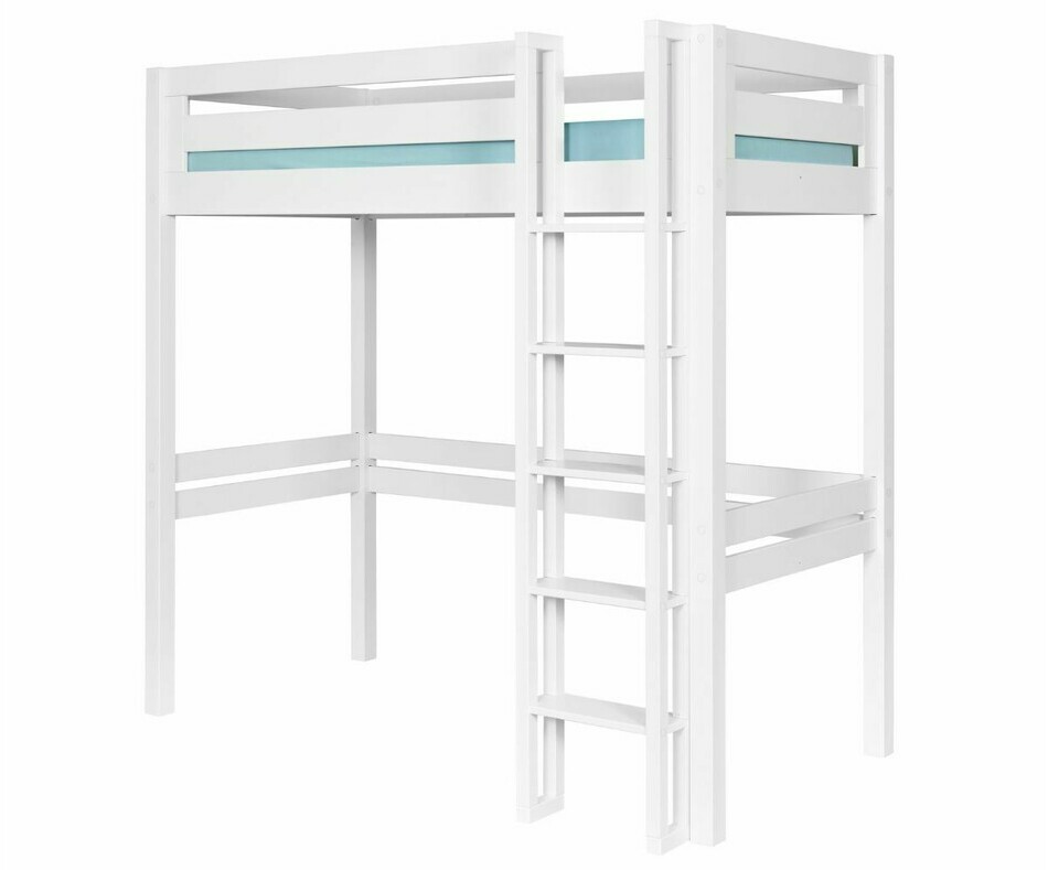 Lit mezzanine Cancun blanc 3/4, chelle grand ct