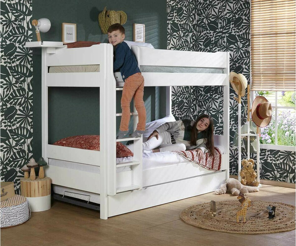 Lit superpos enfant design mixte