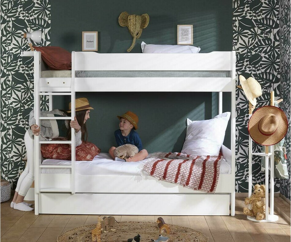 Lit superpos enfant robuste, en bois massif