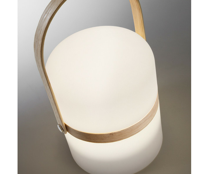 Lampe Sanae avec anse en bois