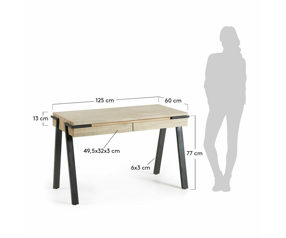 Dimensions bureau adulte Kayes