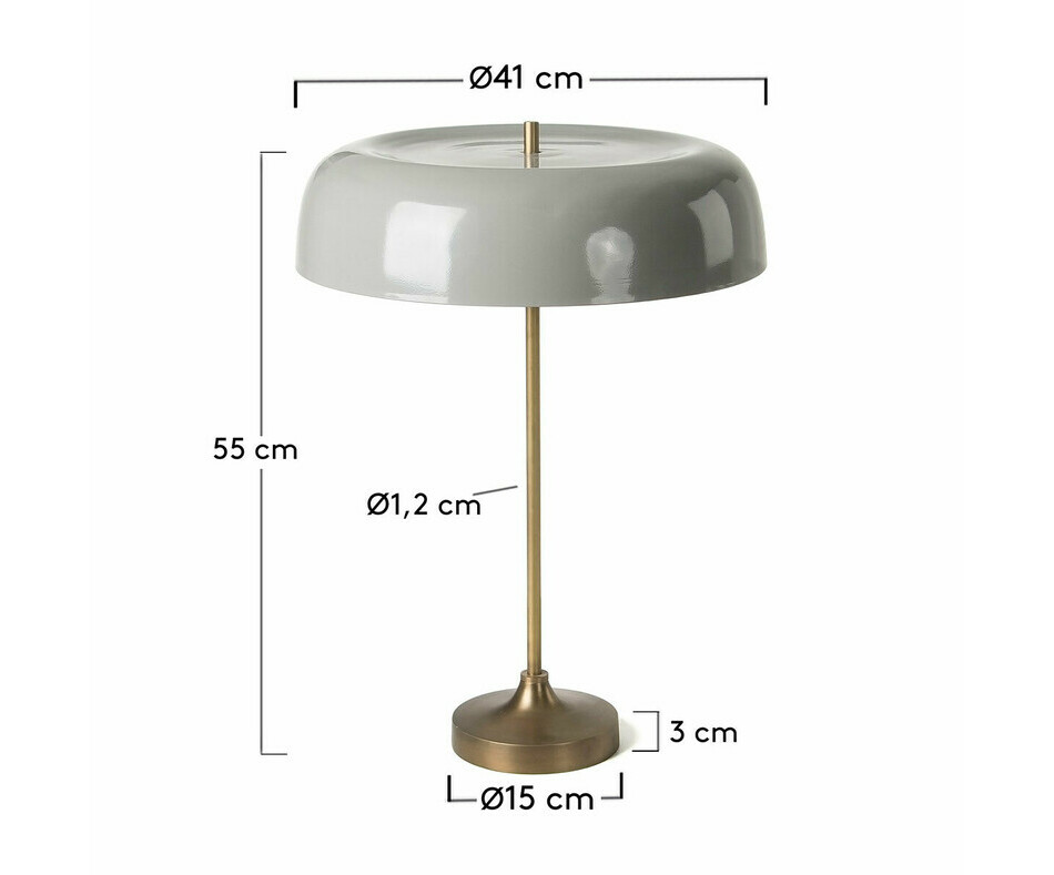 Dimensions lampe Tempa