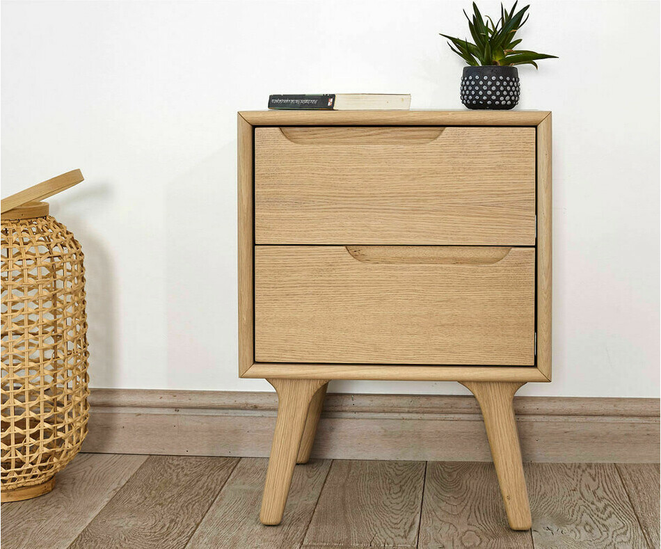 Table de nuit avec pieds en bois