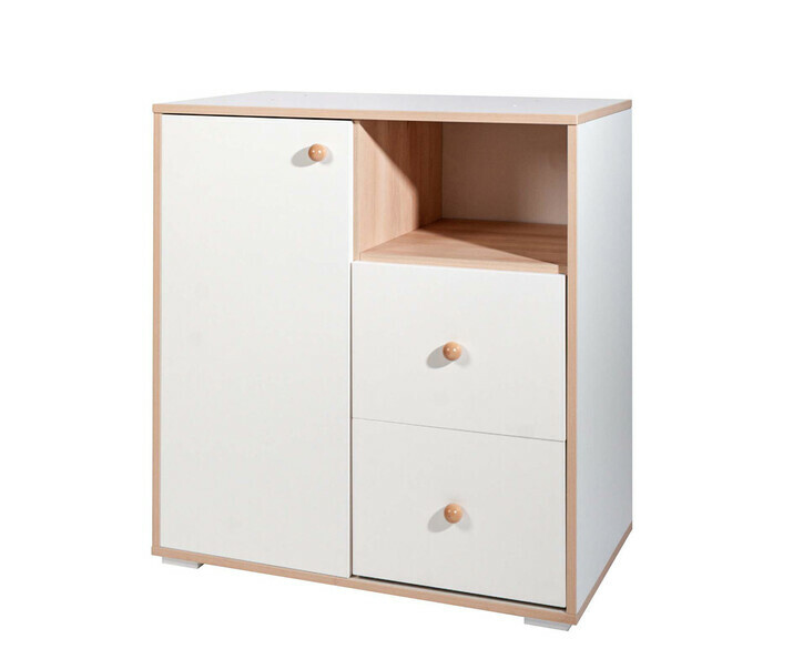 Commode bb Yume blanche et bois