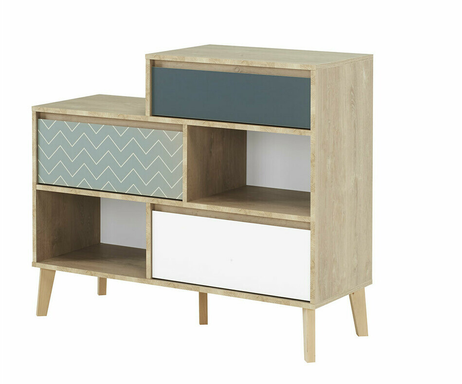 Commode enfant avec tiroirs et niche - Pearl