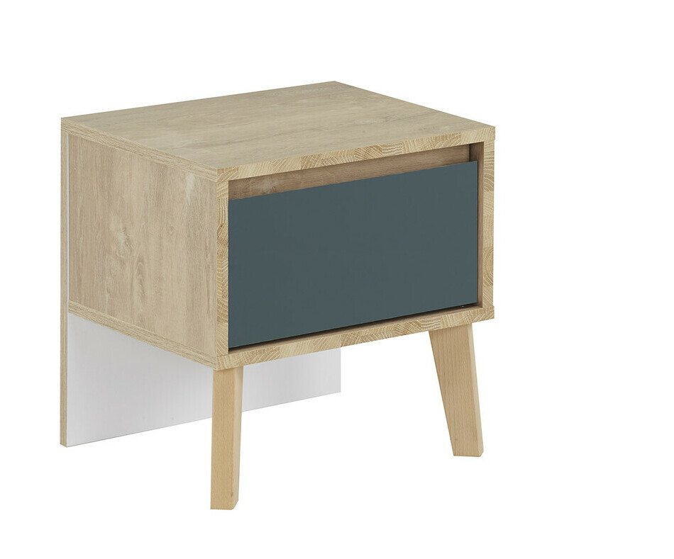 Table de nuit avec pieds en bois