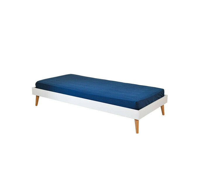 Lit enfant Honey 1 place blanc en bois massif