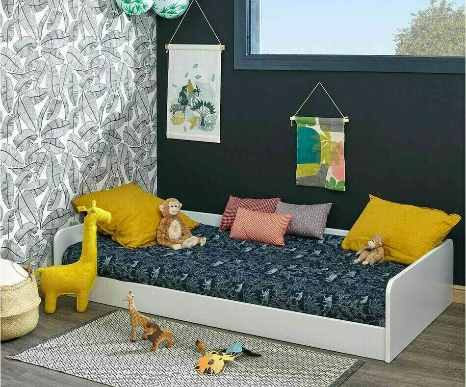 Lit couchage bas - montessori blanc