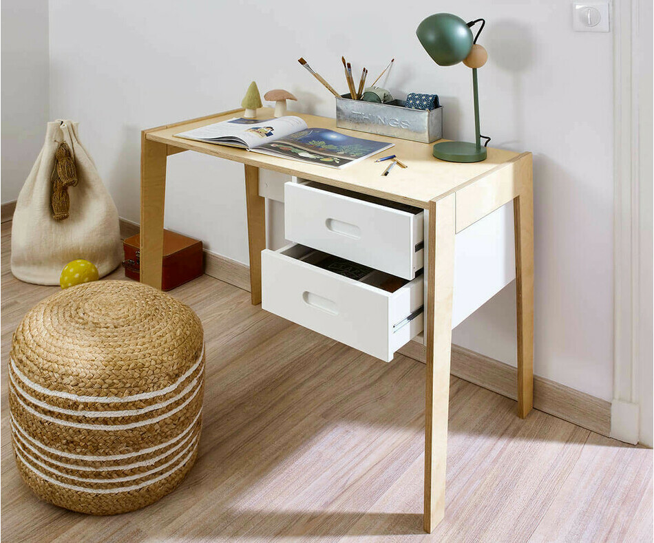 Bureau enfant avec rangements