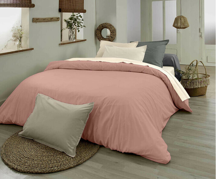 Linge de lit rose